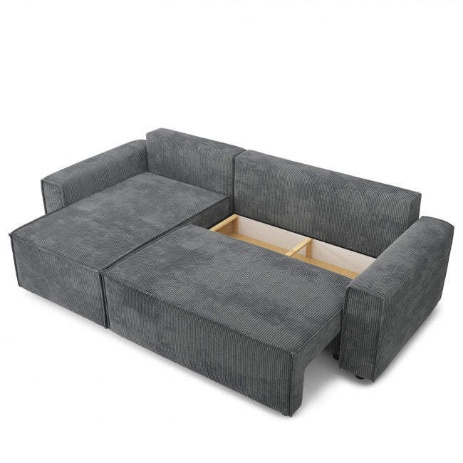 Canapé Convertible d'angle coffre 3 places Vienne